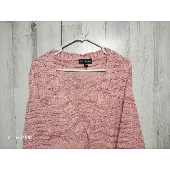 Lane Bryant 22/24 Peach Cardigan Sweater V Neck - Picture 3 of 7